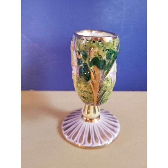 Bing Co FBS Vase Bottle France ? Ferdinand footed Dancing antique hand painted - Picture 2 of 11